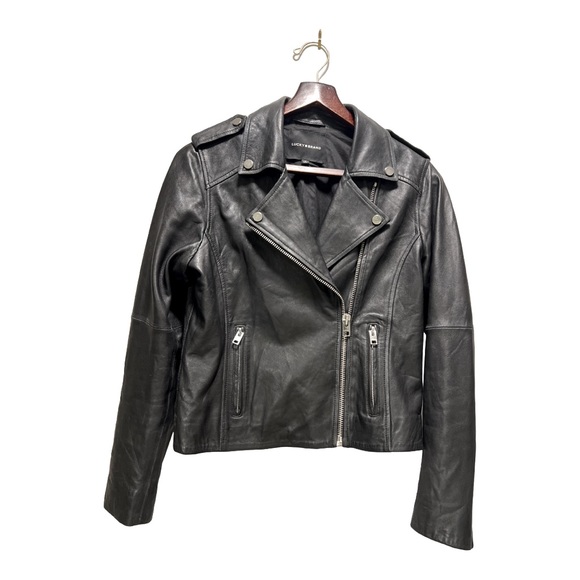 Fine detail Lamb Skin Leather Jacket from Lucky Brand. - Picture 1 of 6